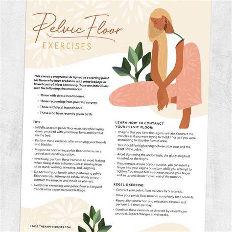 Pelvic Floor Exercises Patient Info Leaflet