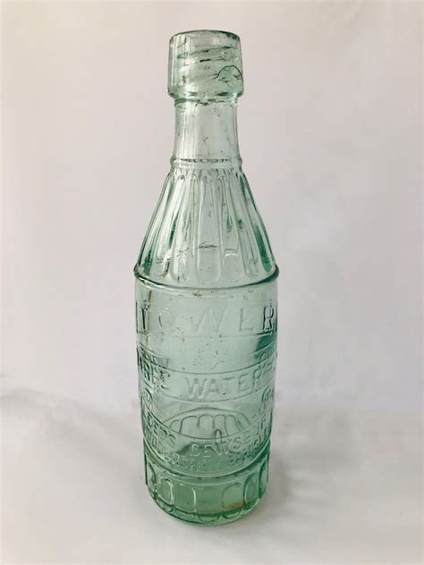 An Antique Green Glass Codd Bottle For Mineral Water Bottled Etsy