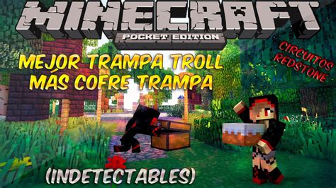 Minecraft Pe Redstone Trampa Troll M S Cofre Trampa Indetectables