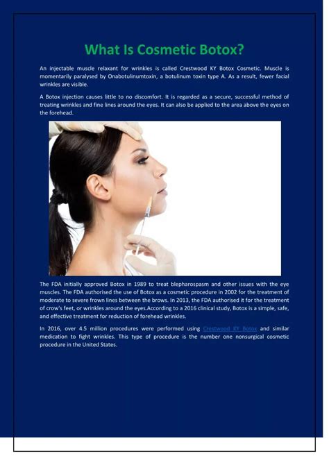 Ppt What Is Cosmetic Botox Powerpoint Presentation Free Download