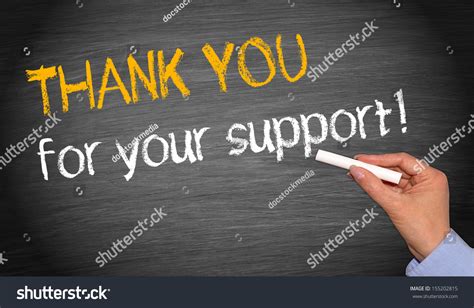 Thank You For Your Support Stock Photo 155202815 Shutterstock