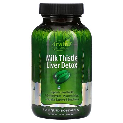 Irwin Naturals Milk Thistle Liver Detox 60 Liquid Soft Gels