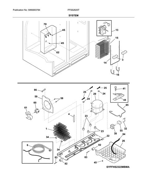 Frigidaire Ffss2625ts0 Side By Side Refrigerator Parts Diagrams