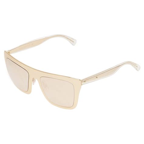 Dolce And Gabbana Gold Edition 18k Dg2114 Rectangle Sunglasses Dolce