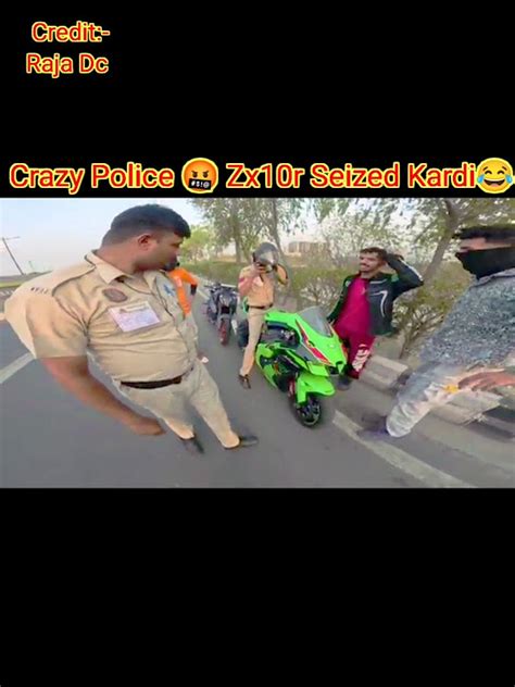 Police Ko Chakma Diya 😅 Police Zx10r Seized Kardi L Lamba Hai Madam I