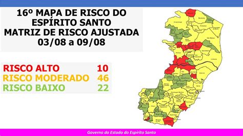 Cai Para Dez O N Mero De Cidades Capixabas Em Risco Alto De