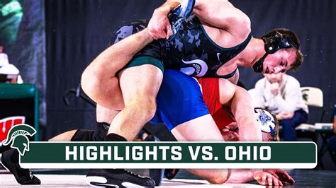 Ohio At Michigan State Highlights Big Ten Wrestling Jan