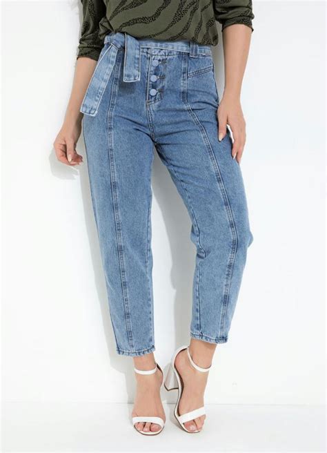 Calça Jeans Slouchy Faixa Sawary Sawary Jeans