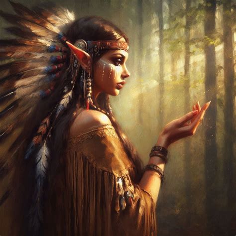 Native American Elf 26 Ai By Karlottarenwa On Deviantart