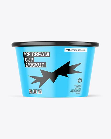 Glossy Ice Cream Cup Mockup Free Download Images High Quality Png  110705