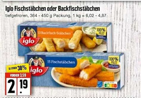 Iglo Fischstäbchen Oder Backfischstäbchen Angebot bei Edeka