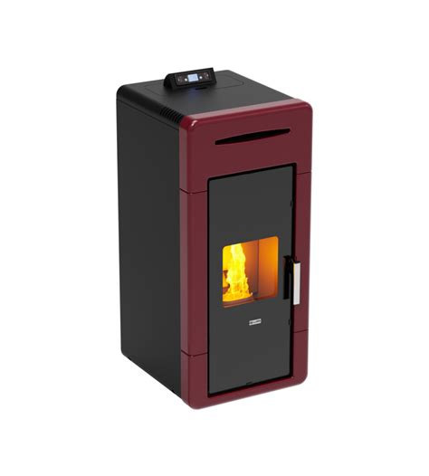 Termostufa A Pellet Canadian Stove Idro Ceramic Bordeaux Kw In