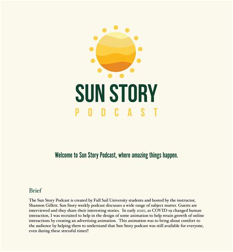 Sun Story Podcast Animation :: Behance