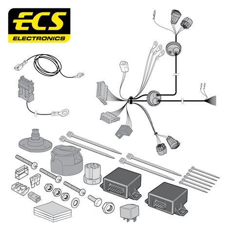 Fiat Doblo 13 Pin Dedicated Towbar Wiring Kit July 2016 To Present