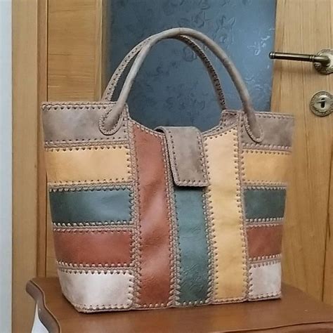 örgü kece deri canta on Instagram Leather bag women