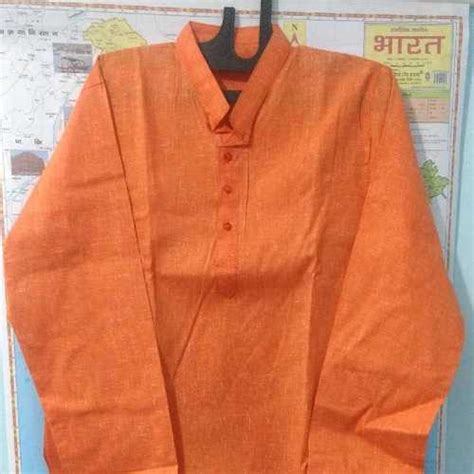 No Fade Bhagwa Color Cotton Long Kurta For Men at Best Price in Lucknow ...