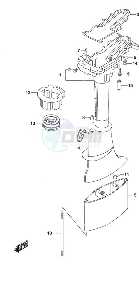 Drive Shaft Housing Suzuki Outboard Df A Outboard