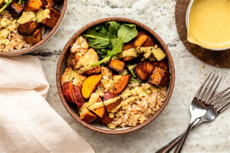 Nourish Bowls With Maple Turmeric Tofu Vegan From My Bowl