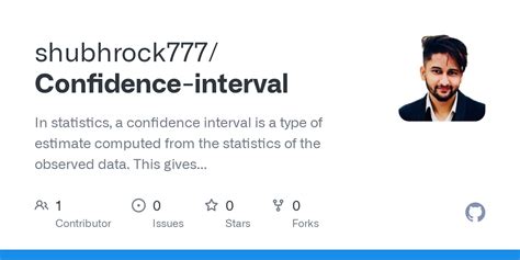 Github Shubhrock Confidence Interval In Statistics A Confidence