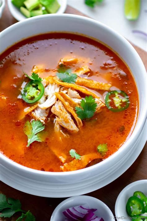 Instant Pot Chicken Tortilla Soup Recipe ChefDeHome