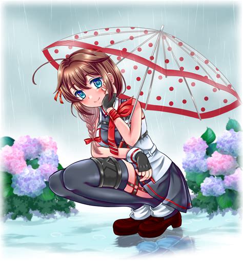 いずみ沙羅🎀skeb募集中 On Twitter 「提督。いい、雨だね」 艦これ 時雨改三 艦これ10周年 時雨描いたったー