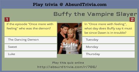 Buffy the Vampire Slayer Quiz 2