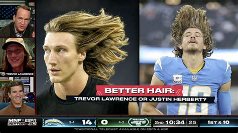 ManningCast: Trevor Lawrence talks about hair competition with Justin ...