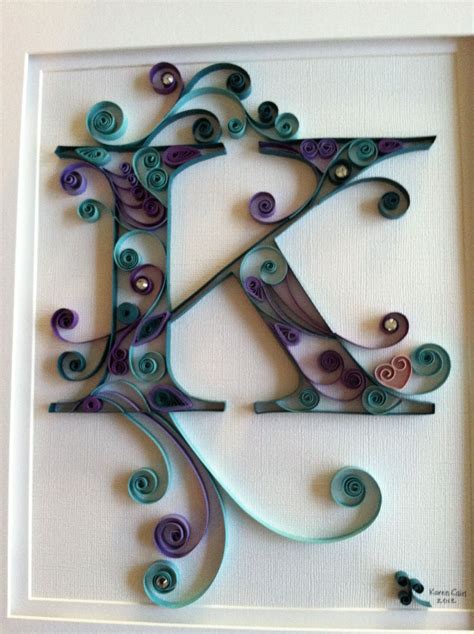 Karen Cain Designs Gerolltes Papier Kunst Quilling Papier Falten