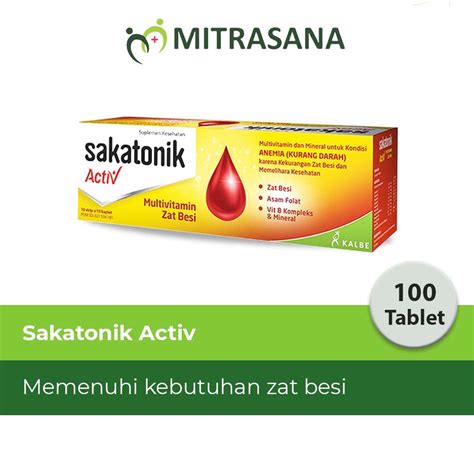 Jual Sakatonik Liver Tablet Multivitamin Zat Besi Shopee Indonesia