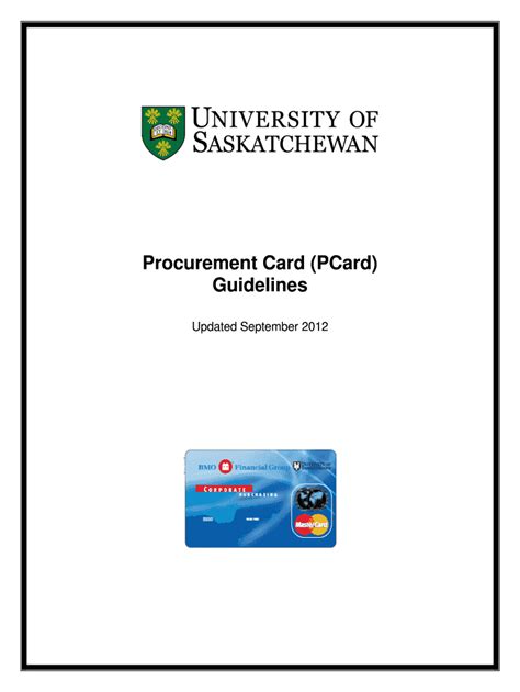 Fillable Online Procurement Card Pcard Fax Email Print Pdffiller