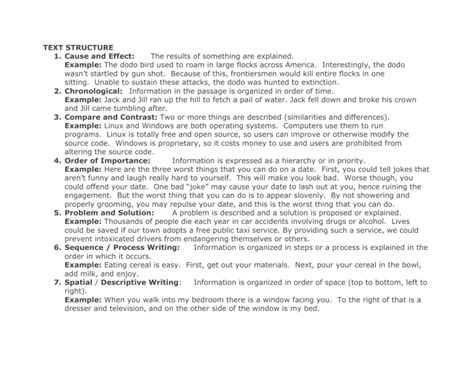 TextStructureExamples