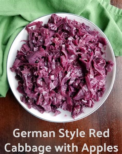 German Style Red Cabbage with Apples | German red cabbage recipes, Red ...