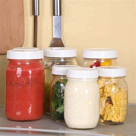 Pcs Plastic Mason Jar Lids Pack Wide Mouth Plastic Mason Jar Lids