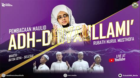 Rnm Media Pembacaan Burdah Al Madih Rubath Nurul Musthofa Youtube