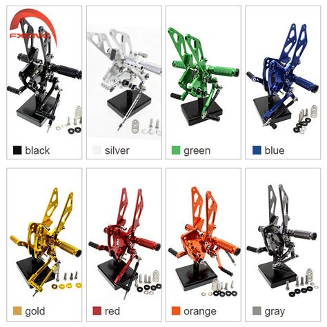 For Kawasaki Z1000 ABS 2011 2019 2020 CNC Rearset Footrest Footpegs