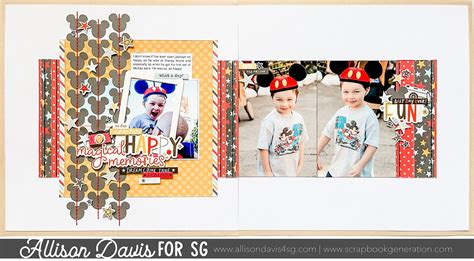 Scrapbook Layout | Magical Happy Memories