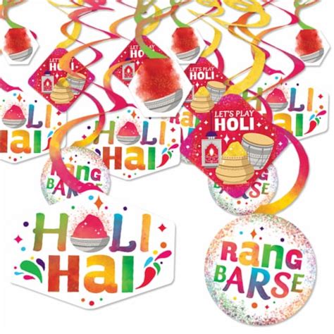 Big Dot Of Happiness Holi Hai Festival Of Colors Hanging Decor Party