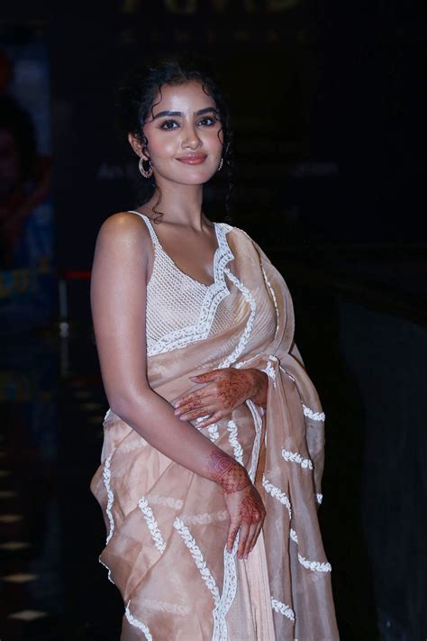 Anupama Parameswaran Hot Stills In Transparent Saree South Indian Actress