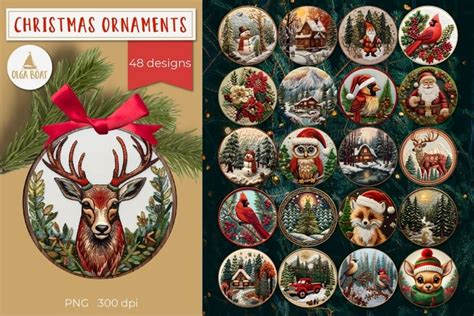 3d Christmas Ornament Sublimation Christmas Bundle