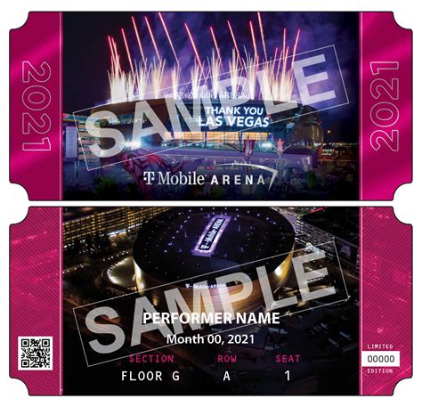 T-Mobile Arena Souvenir Ticket | T-Mobile Arena