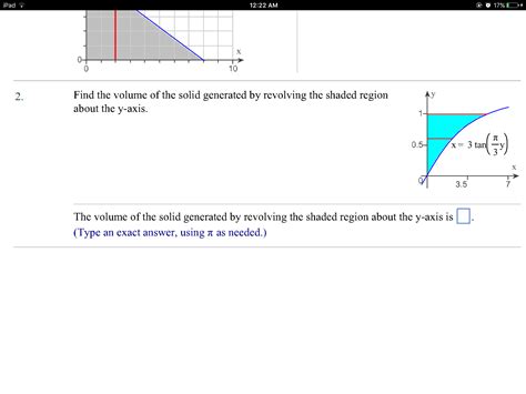 Solved Find The Volume Of The Solid Generated By Revolving Chegg