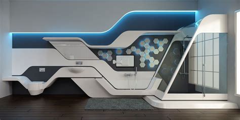 Futuristic Bathroom Suite Kitchen Sinks Qs Supplies Mobiliario