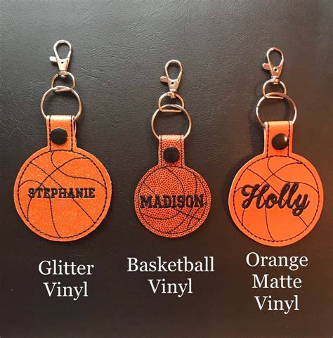 Personalized Basketball Keychain Large Name Only Etsy