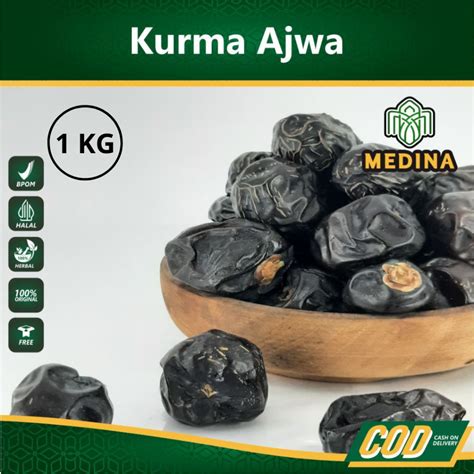 Jual Kurma Ajwa Al Madinah Jumbo 1 Kg Kurma Nabi Super Asli Madinah