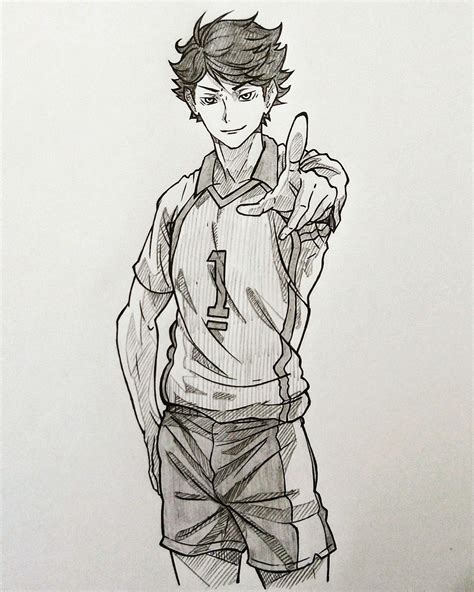 Tooru Oikawa Sketch | Naruto sketch drawing, Anime boy sketch, Anime drawings sketches