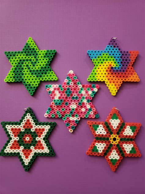 Star Made With Perler Beads With Images Perler Bead Art Diy Perler