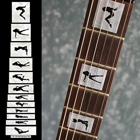 Fretboard Markers Inlay Sticker Decals For Guitar Bass Girls In