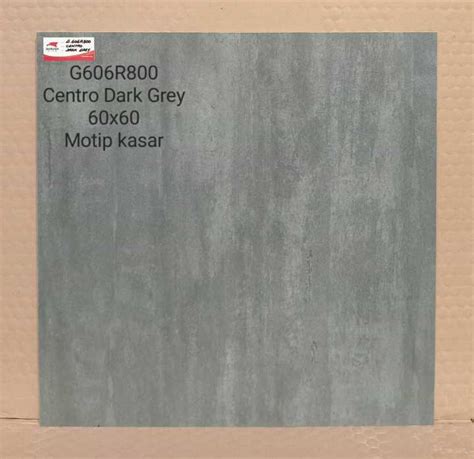 Granit Lantai X Centro Dark Grey Textur Kasar By Garuda Lazada