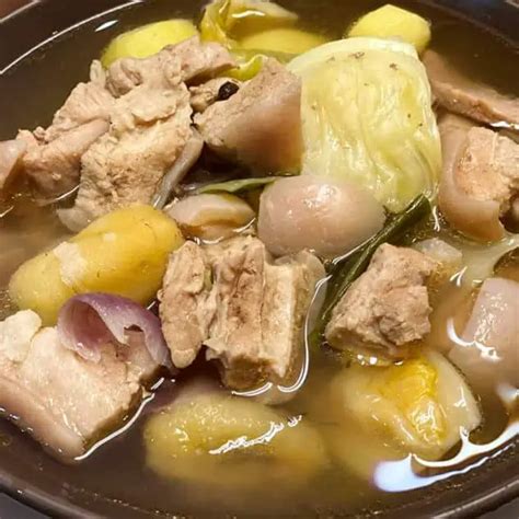 Nilagang Baboy Recipe Pork Nilaga Filipino Boiled Pork Soup