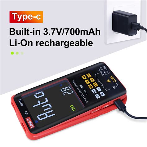 Snapklik Ut Smart Digital Multimeter Rechargeable Voltmeter